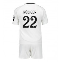 Real Madrid Antonio Rudiger #22 Domaci Dres za djecu 2024-25 Kratak Rukav (+ Kratke hlače)